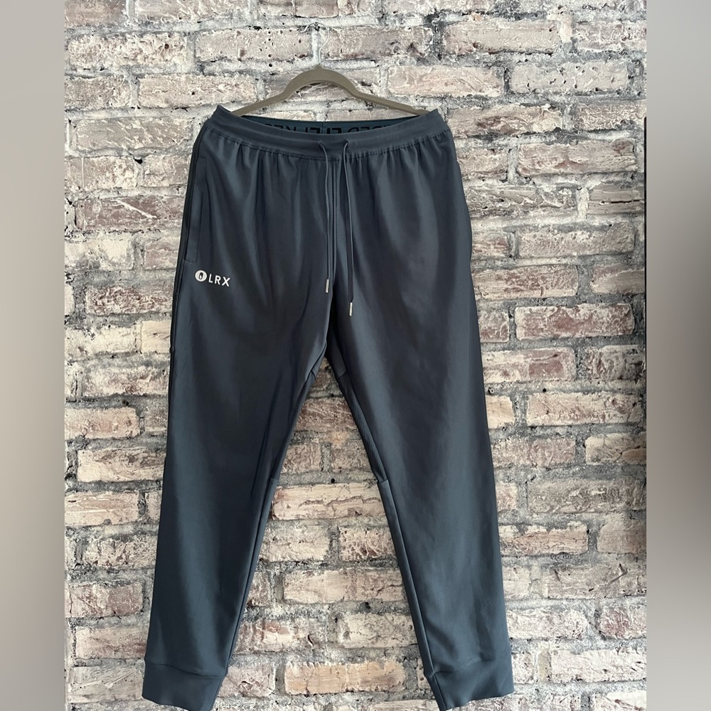 LRX liveprescribed Jogger Pants color is slate blue/gray.These are NWOT unisex